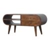 Chestnut Circular Media Unit - Image 2