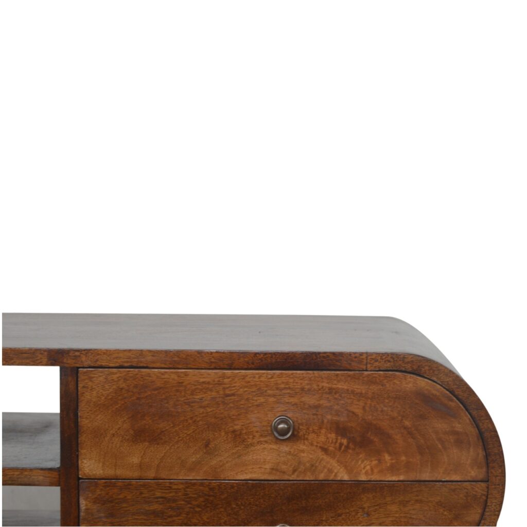 Chestnut Circular Media Unit - Image 6