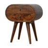 Chestnut Circular Bedside - Image 2