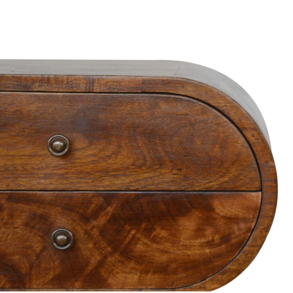 Chestnut Circular Bedside - Image 4