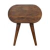 Chestnut Circular Bedside - Image 9