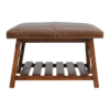 Buffalo Hide Square Foot Stool - Image 8
