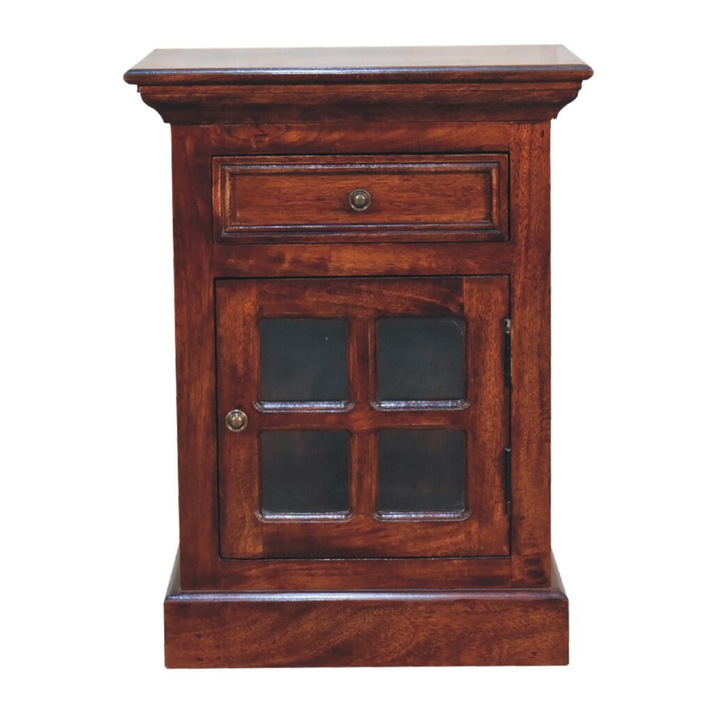 Cherry Bedside with Glazed Door - Image 2