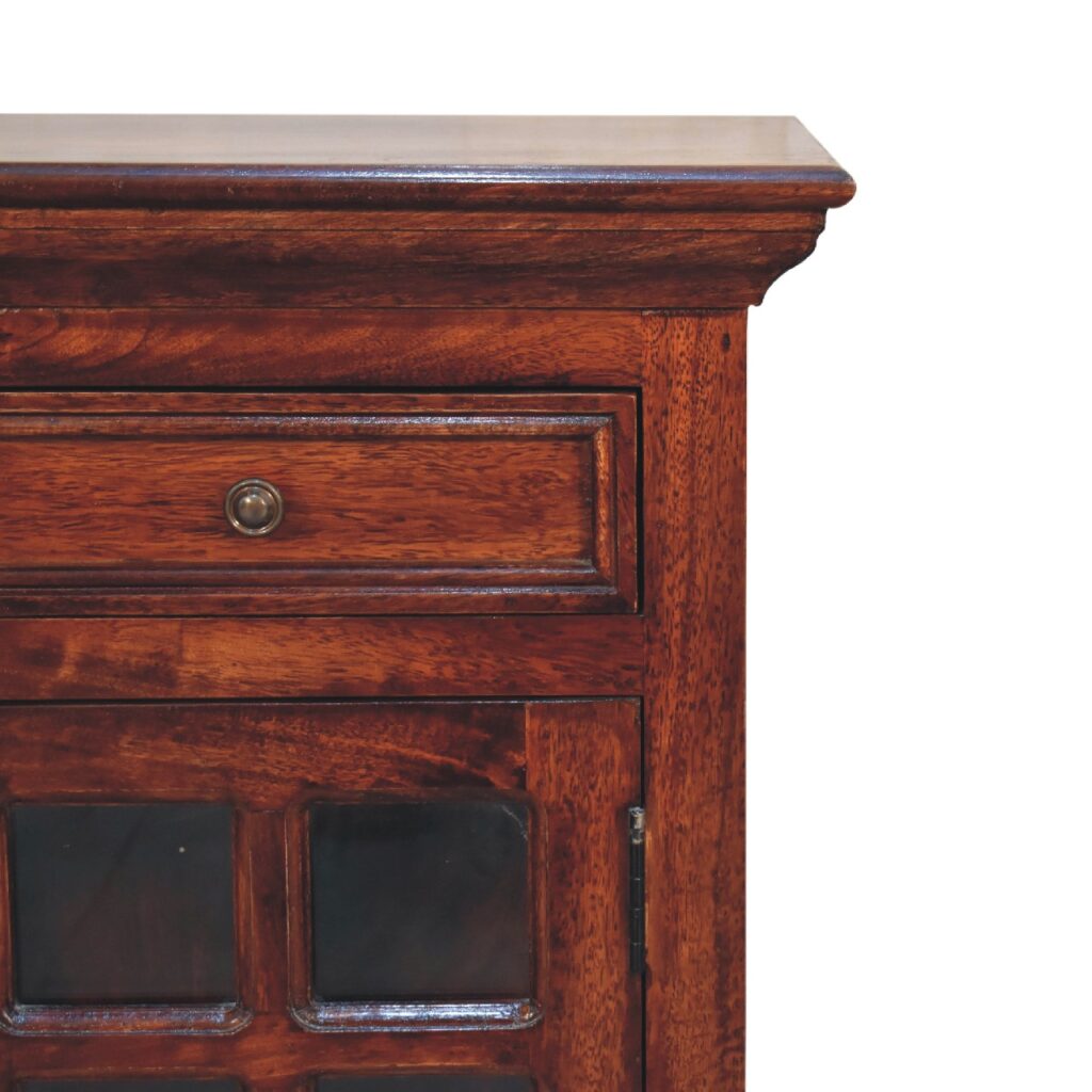Cherry Bedside with Glazed Door - Image 5