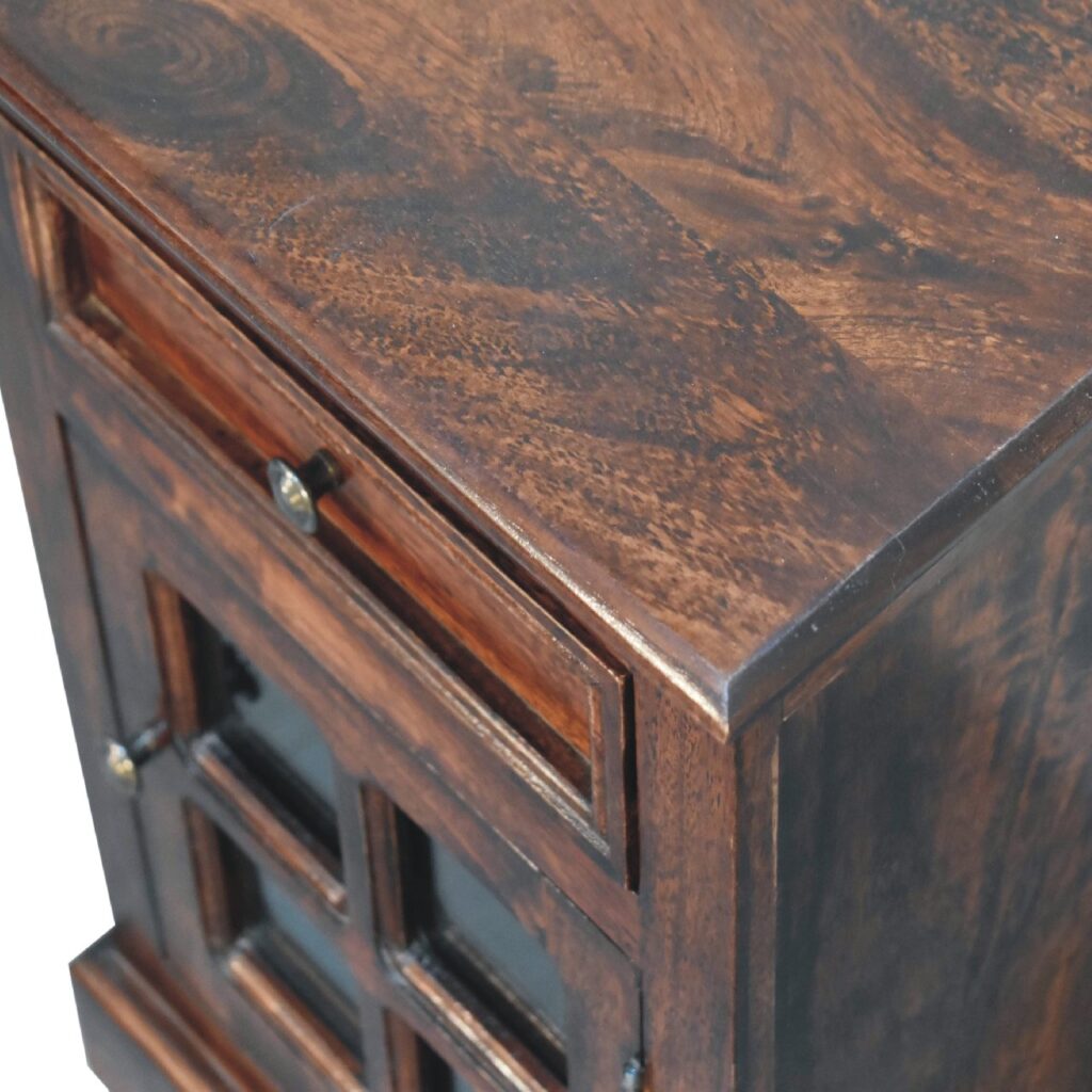 Cherry Bedside with Glazed Door - Image 6