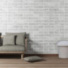 White Boucle Mushroom Footstool - Image 9