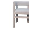White Boucle Occasional Chair - Image 5