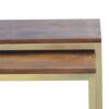 Chunky Gold Table Set of 3 - Image 6