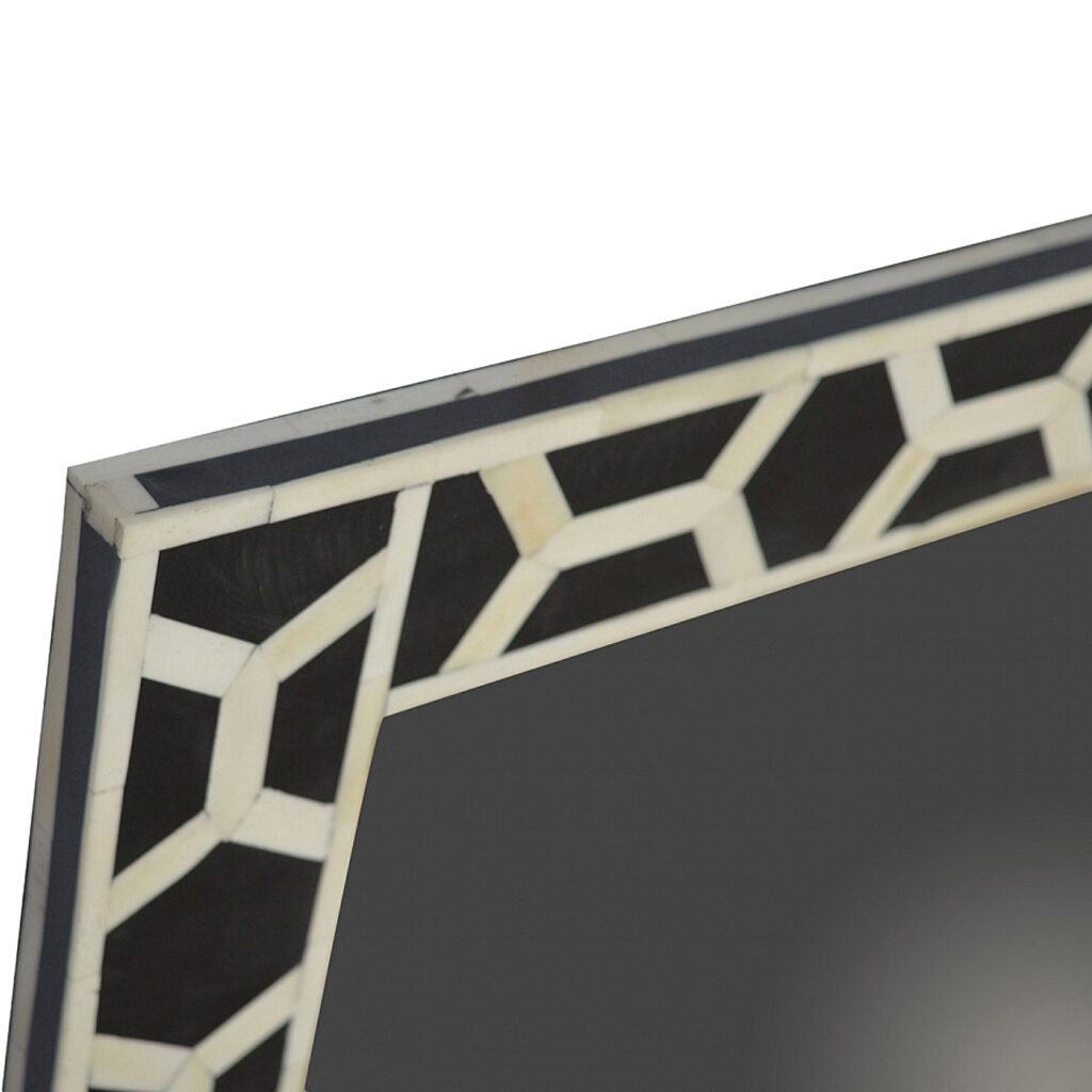 Square Bone Inlay Mirror Frame - Image 4
