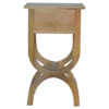 Oak-ish Serpentine Bedside - Image 4