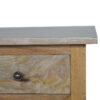 Oak-ish Serpentine Bedside - Image 9