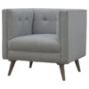 Grey Tweed Armchair - Image 4