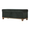 Emerald Cotton Velvet Storage Box - Image 3