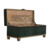 Emerald Cotton Velvet Storage Box - Image 7