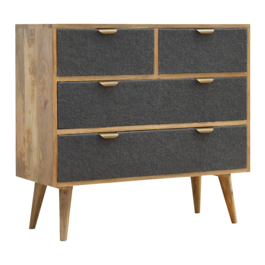 Grey Tweed Chest - Image 2