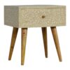 Floral Bone Inlay Bedside - Image 2