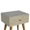 Floral Bone Inlay Bedside - Image 5