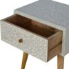 Floral Bone Inlay Bedside - Image 6