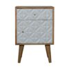 Daisy Carved 1 Door Bedside