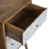 Daisy Carved 1 Door Bedside - Image 5