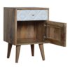 Daisy Carved 1 Door Bedside - Image 3
