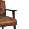Brown Buffalo Leather Chair - Image 7