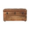 Buffalo Hide Oak-ish Storage Trunk - Image 2