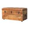 Buffalo Hide Oak-ish Storage Trunk - Image 3