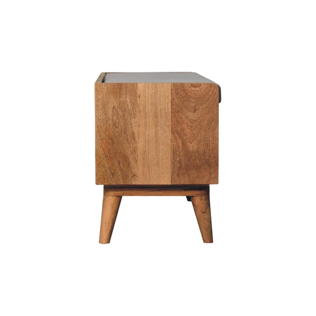 Oak-ish Nordic Storage Bench - Image 7