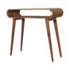Amaya Oak-ish Nordic Style Console Table - Image 3