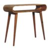 Amaya Oak-ish Nordic Style Console Table - Image 4