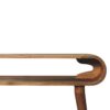 Amaya Oak-ish Nordic Style Console Table - Image 5