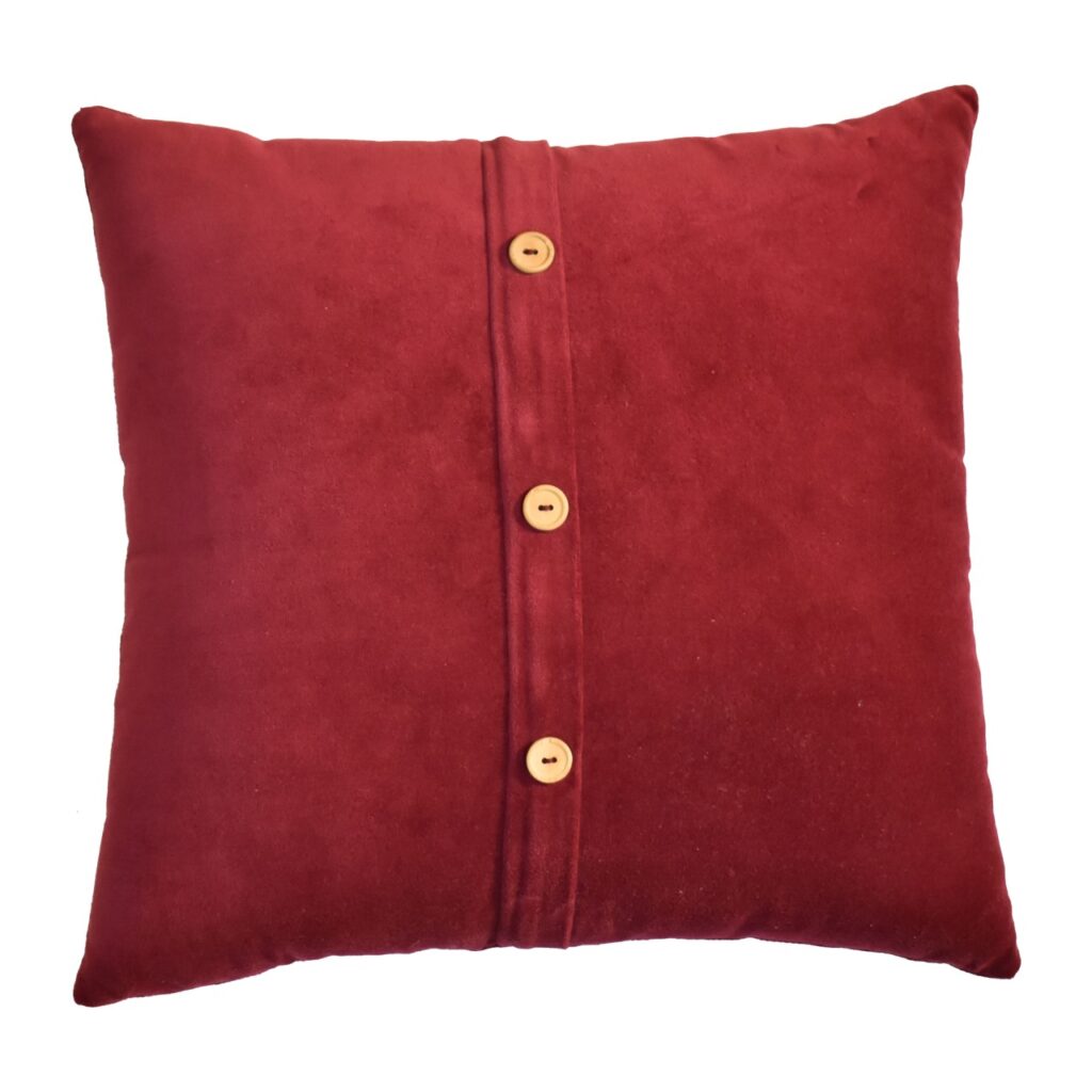 Quinn Cushion - Wine Red - Image 8