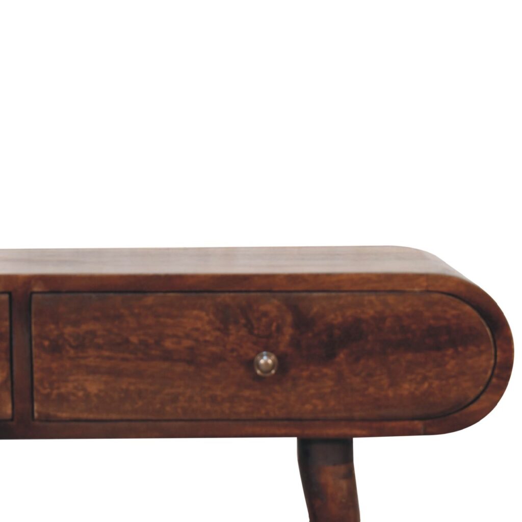 Elegant wooden console table with drawers