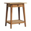 Woven Solid Wood End Table - Image 3