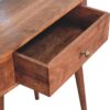 Honey Caramel Rounded Small Console Table - Image 7