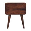 Curved California Walnut Bedside - Image 9