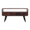 Curved California Walnut Media Unit - Image 2
