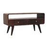 Curved California Walnut Media Unit - Image 4