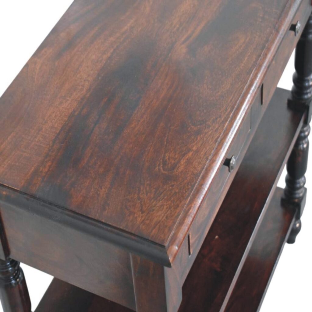 Turned legs Cherry Side Table - Image 5