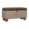 Boucle Lid- up Storage Ottoman - Image 2