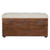 White Linen Storage Trunk - Image 11