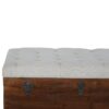 White Linen Storage Trunk - Image 4