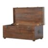 White Linen Storage Trunk - Image 6