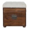 White Linen Storage Trunk - Image 8