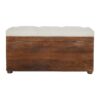White Linen Storage Trunk - Image 9