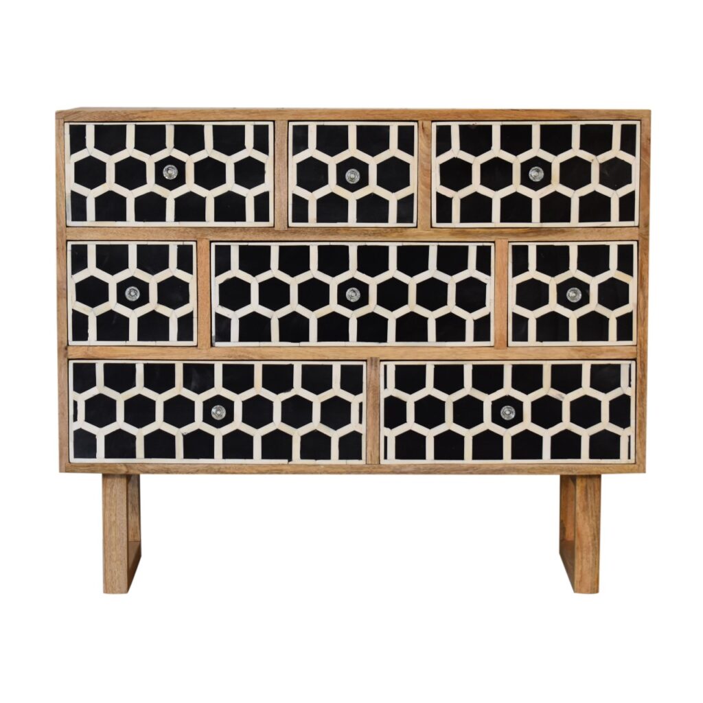 U-Shape Bone Inlay Chest - Image 2