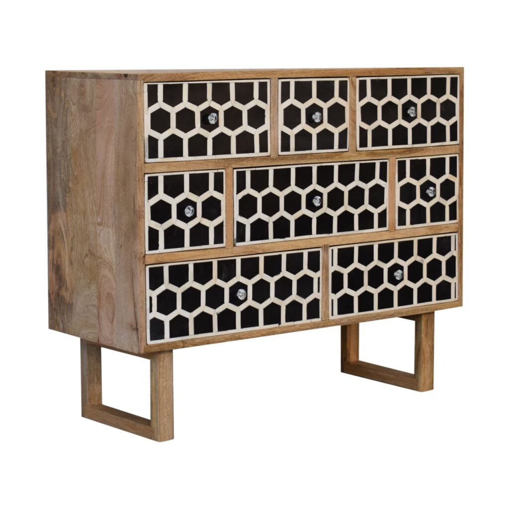 U-Shape Bone Inlay Chest - Image 3