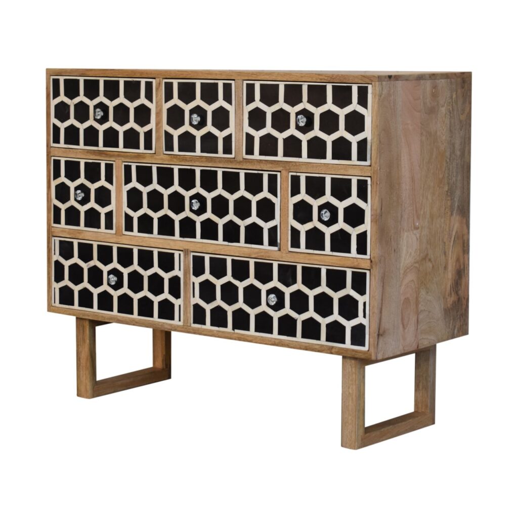 U-Shape Bone Inlay Chest - Image 4
