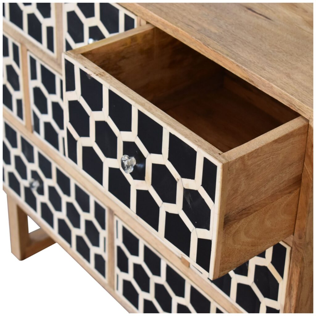 U-Shape Bone Inlay Chest - Image 6